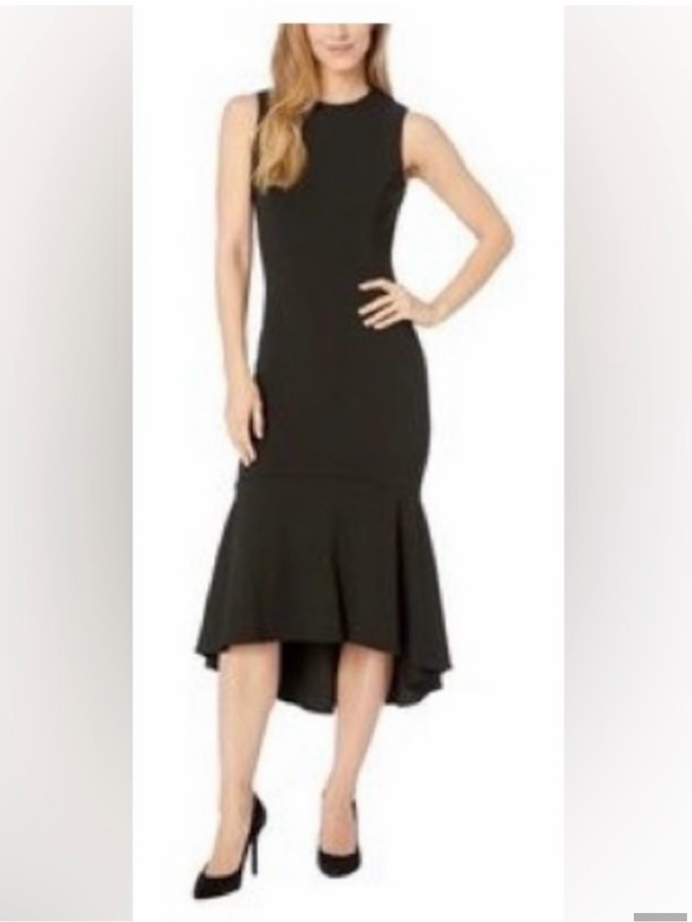 Calvin Klein Black High Low Dress
